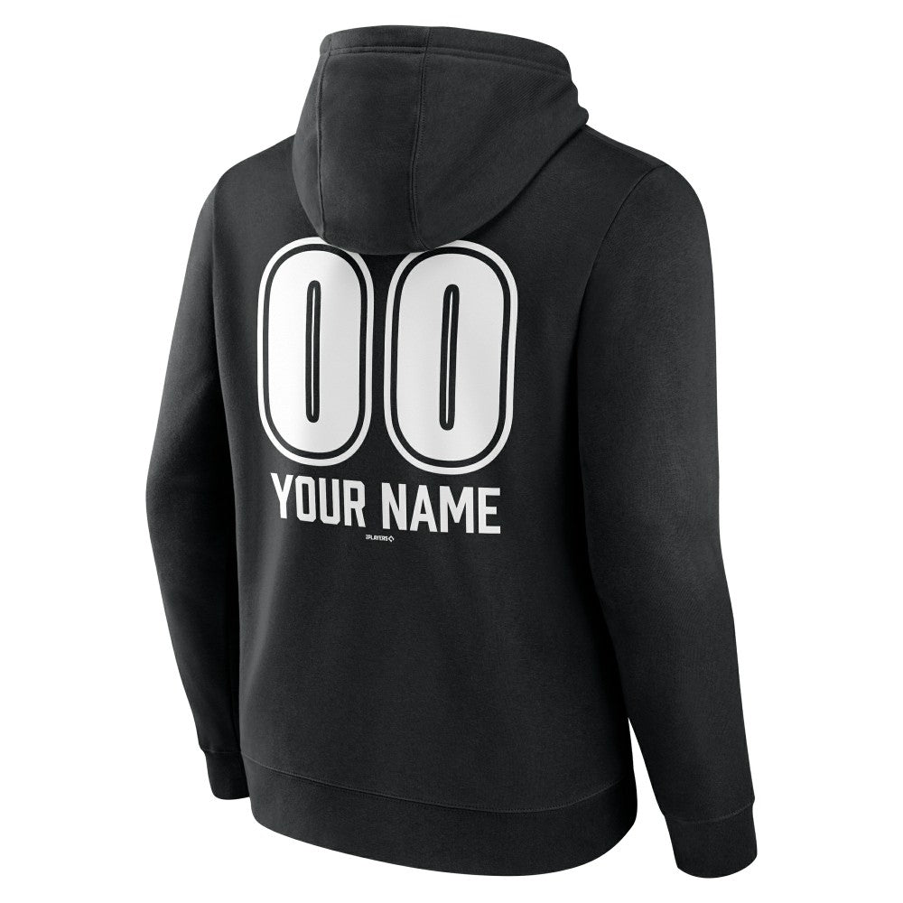 Los Angeles Dodgers Personalized Name & Number Fastball Pullover Hoodie Black