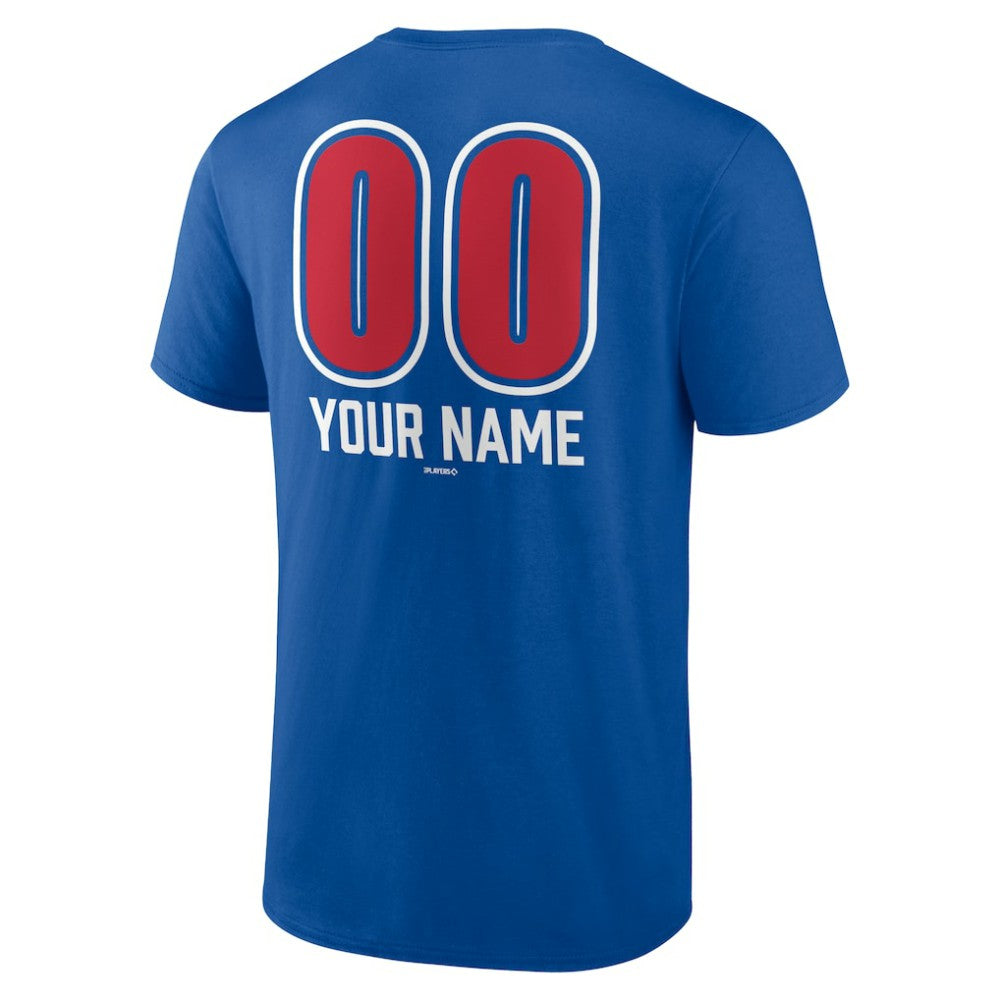 Philadelphia Phillies Personalized Name & Number Fastball T-Shirt Royal