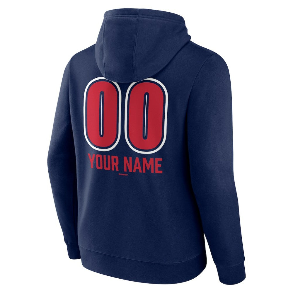 St. Louis Cardinals Personalized Name & Number Fastball Pullover Hoodie Navy