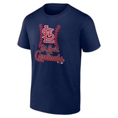 St. Louis Cardinals Personalized Name & Number Fastball T-Shirt Navy