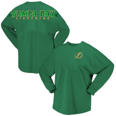 Tampa Bay Lightning Fanatics Women's St. Patrick's Day Spirit Jersey T-Shirt Kelly Green