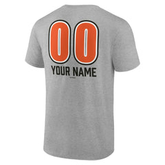 Baltimore Orioles Personalized Name & Number Fastball T-Shirt Heather Gray