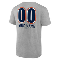 Houston Astros Personalized Name & Number Fastball T-Shirt Heather Gray