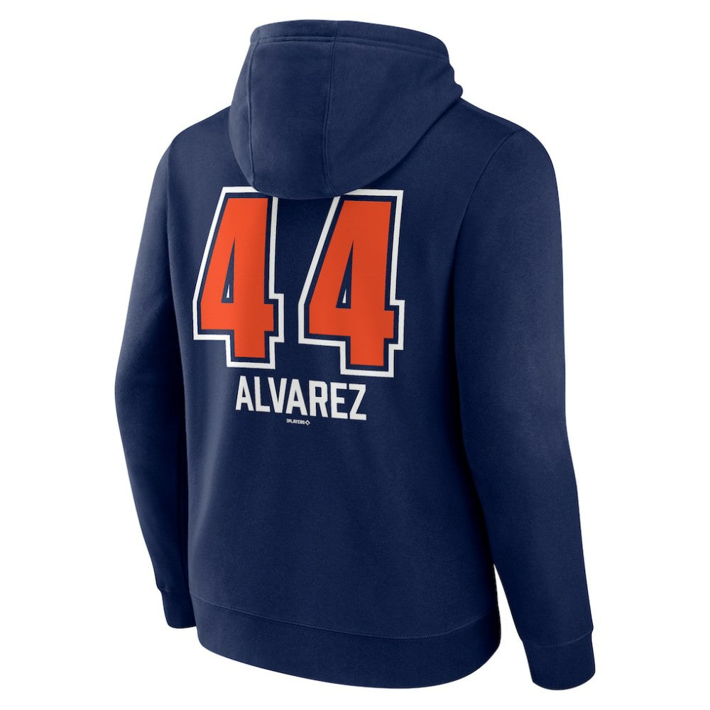 Yordan Alvarez Houston Astros Fastball Player Name & Number Pullover Hoodie Navy