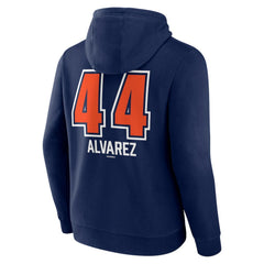 Yordan Alvarez Houston Astros Fastball Player Name & Number Pullover Hoodie Navy