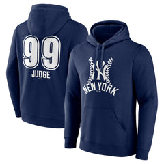 Aaron Judge New York Yankees Fastball Player Name & Number Pullover Hoodie Navy