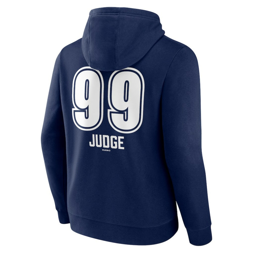 Aaron Judge New York Yankees Fastball Player Name & Number Pullover Hoodie Navy