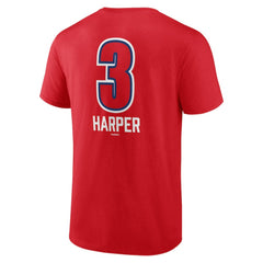 Bryce Harper Philadelphia Phillies Fastball Player Name & Number T-Shirt Red