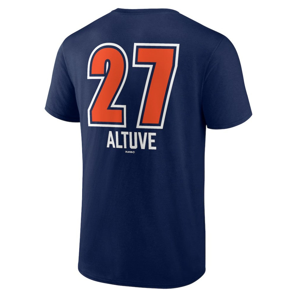 Jose Altuve Houston Astros Fastball Player Name & Number T-Shirt Navy