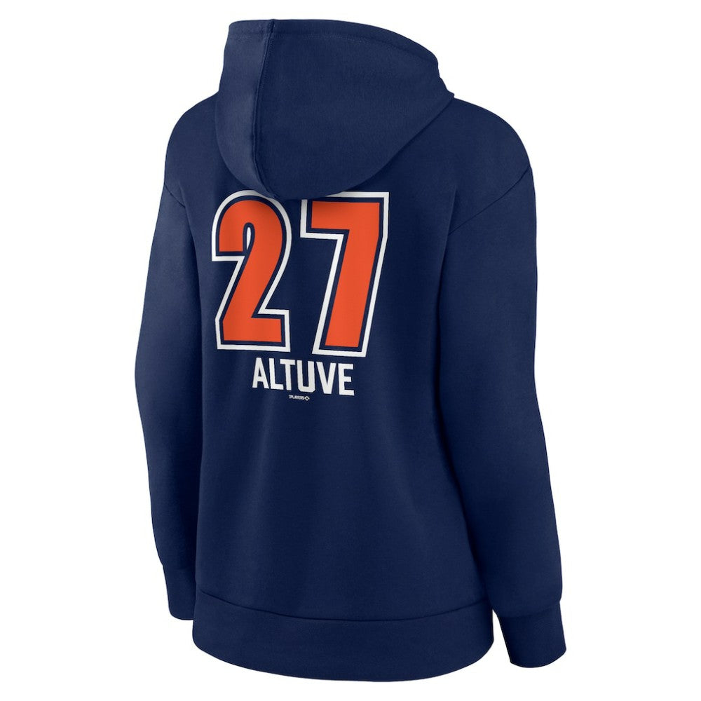 Jose Altuve Houston Astros Women's Fastball Player Name & Number Pullover Hoodie Navy