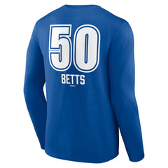 Mookie Betts Los Angeles Dodgers Fastball Player Name & Number Long Sleeve T-Shirt Royal