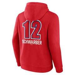 Kyle Schwarber Philadelphia Phillies Fastball Player Name & Number Pullover Hoodie Red