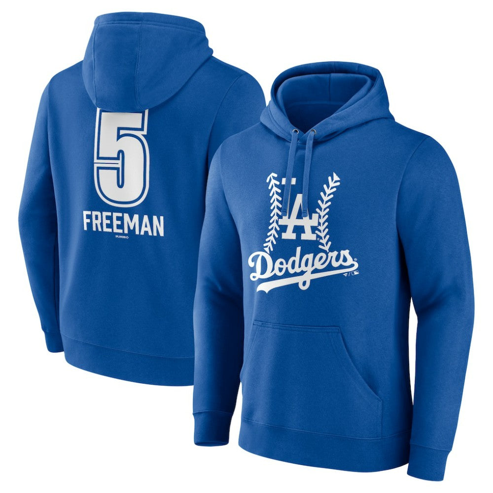 Freddie Freeman Los Angeles Dodgers Fastball Player Name & Number Pullover Hoodie Royal