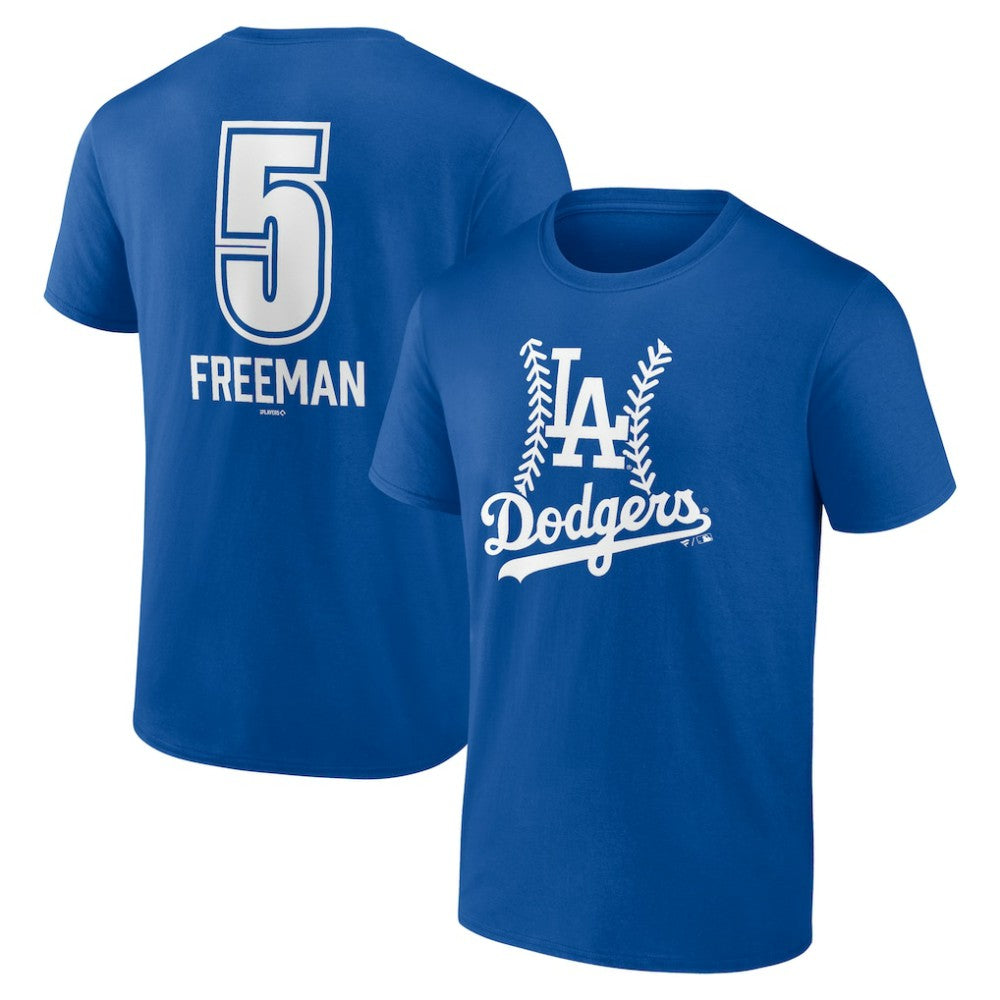 Freddie Freeman Los Angeles Dodgers Fastball Player Name & Number T-Shirt Royal