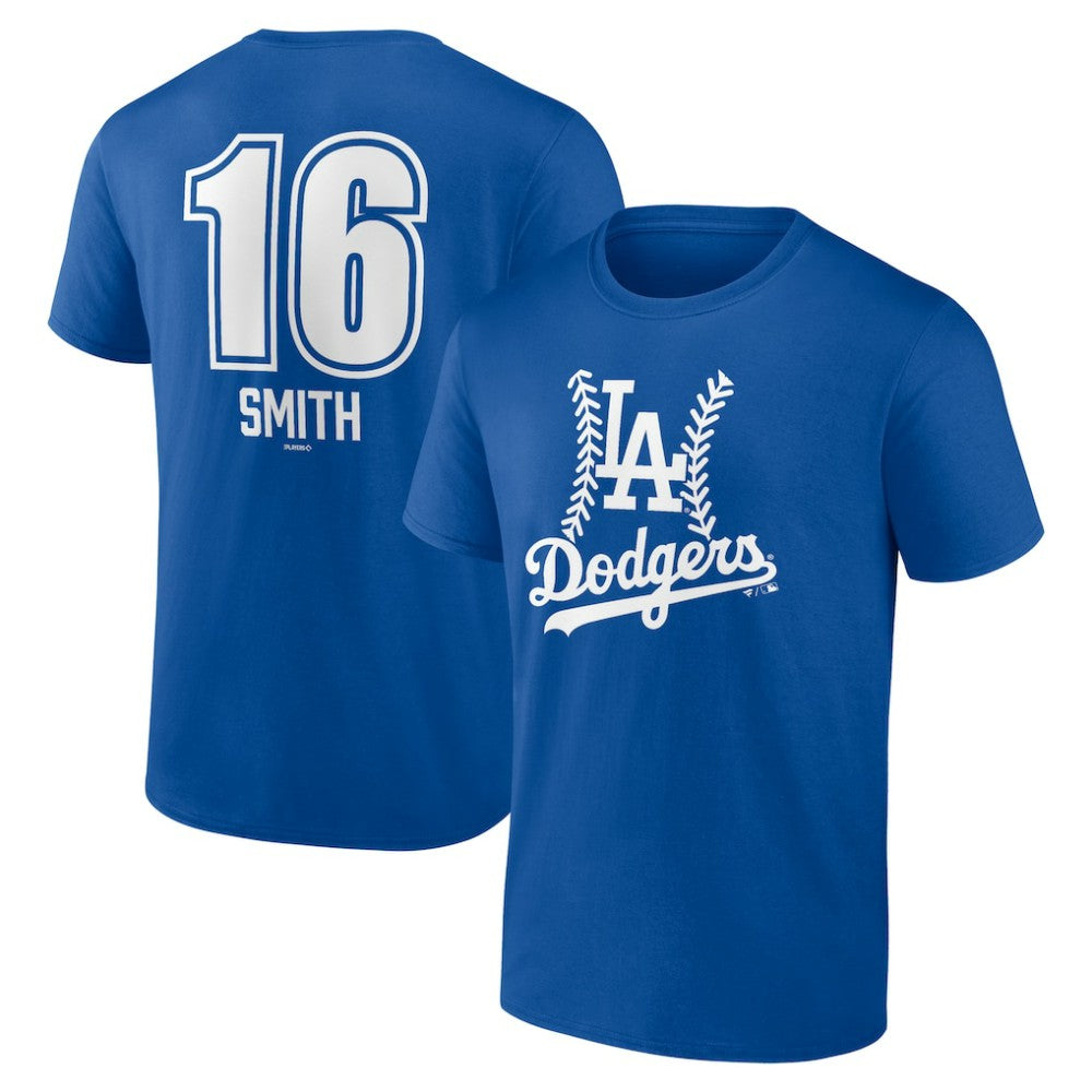 Will Smith Los Angeles Dodgers Fastball Player Name & Number T-Shirt Royal