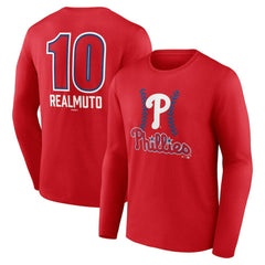 J.T. Realmuto Philadelphia Phillies Fastball Player Name & Number Long Sleeve T-Shirt Red