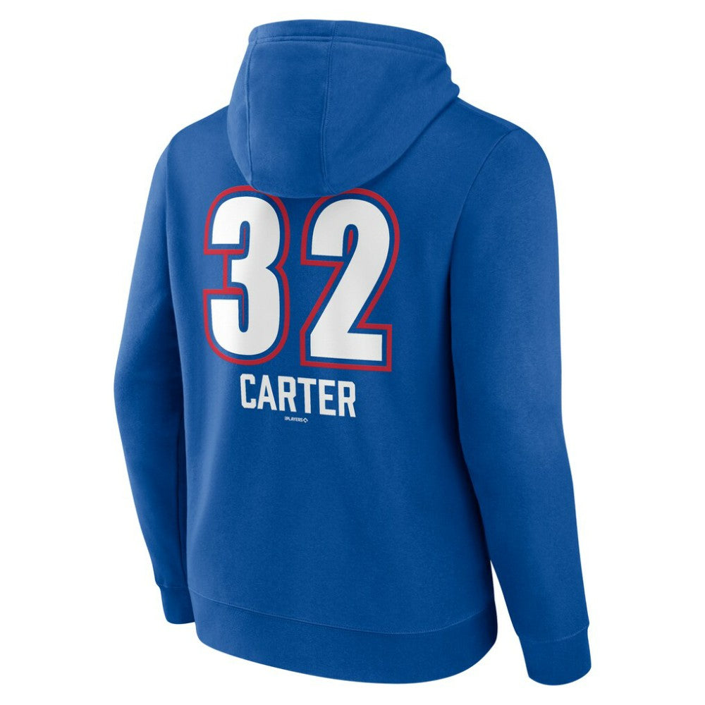 Evan Carter Texas Rangers Fastball Player Name & Number Pullover Hoodie Royal
