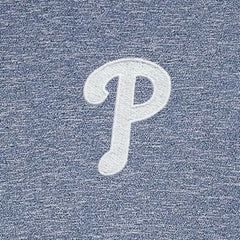 Philadelphia Phillies Antigua Hunk Quarter-Zip Top Heather Navy