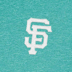 San Francisco Giants Antigua Hunk Quarter-Zip Top Heather Aqua