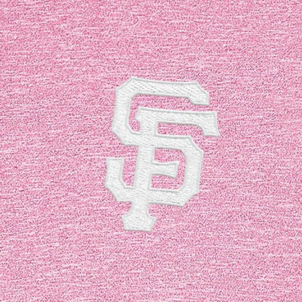 San Francisco Giants Antigua Hunk Quarter-Zip Top Pink