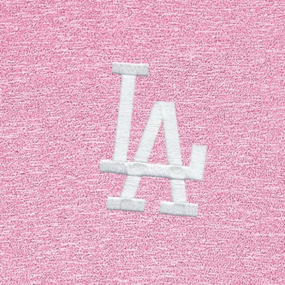 Los Angeles Dodgers Antigua Hunk Quarter-Zip Top Pink