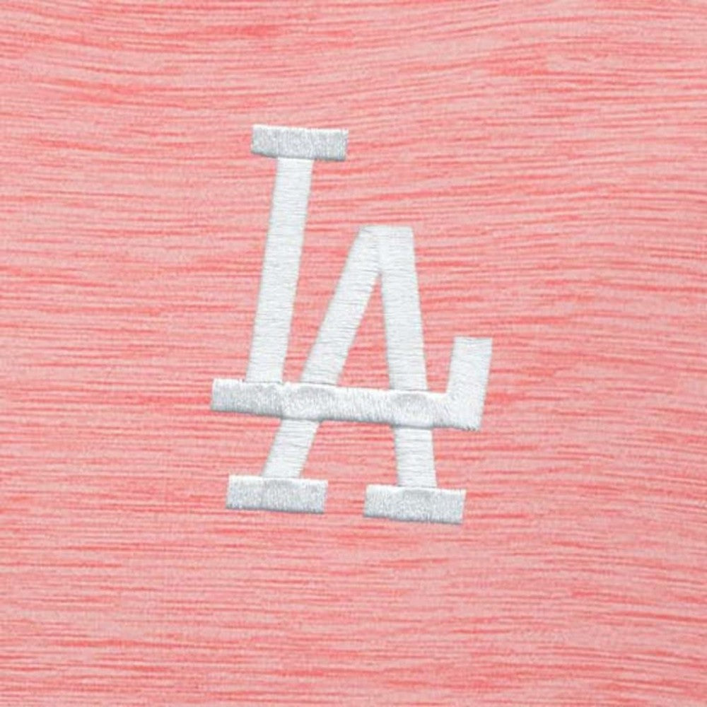 Los Angeles Dodgers Antigua Bright Quarter-Zip Pullover Top Coral