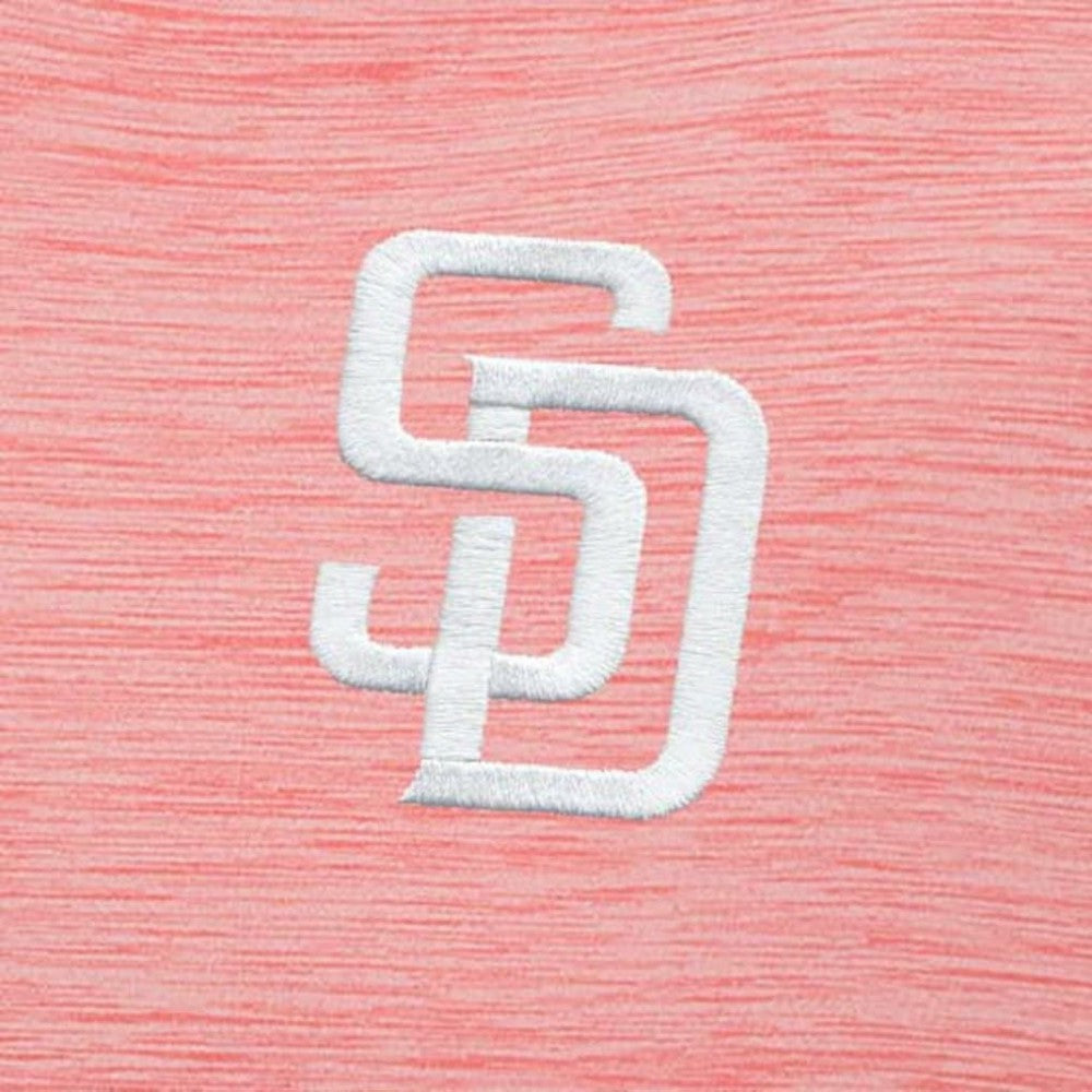 San Diego Padres Antigua Bright Quarter-Zip Pullover Top Coral