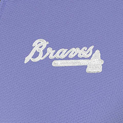 Atlanta Braves Antigua Women's Finish Quarter-Zip Pullover Top Purple