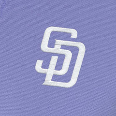 San Diego Padres Antigua Women's Finish Quarter-Zip Pullover Top Purple