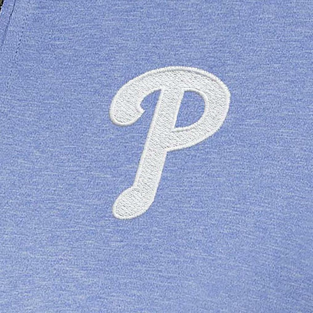 Philadelphia Phillies Antigua Women's Mentor Quarter-Zip Pullover Top Lavender