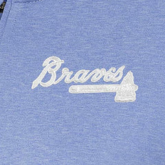 Atlanta Braves Antigua Women's Mentor Quarter-Zip Pullover Top Lavender