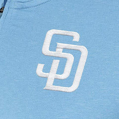 San Diego Padres Antigua Women's Mentor Quarter-Zip Pullover Top Light Blue