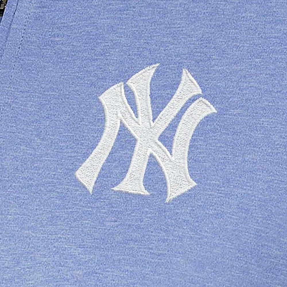 New York Yankees Antigua Women's Mentor Quarter-Zip Pullover Top Lavender