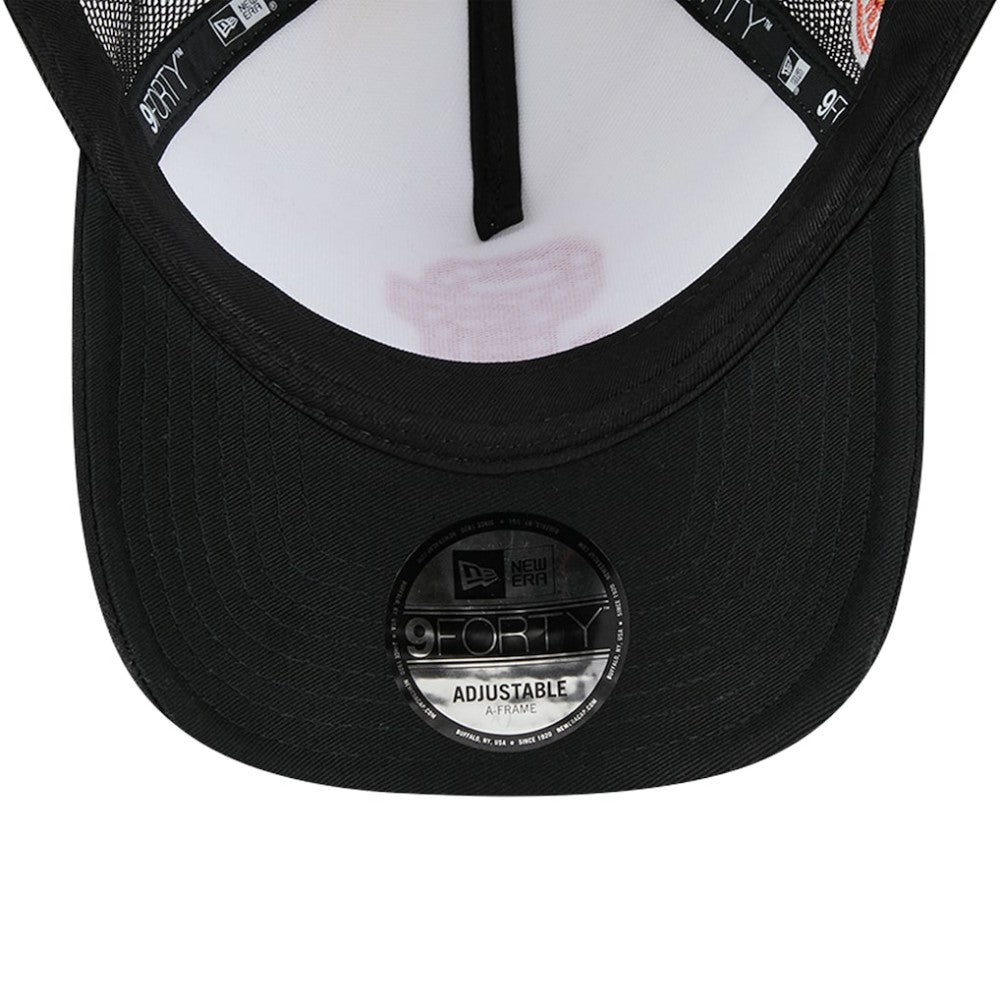 San Francisco Giants Checkered Flag A-Frame Trucker 9FORTY Adjustable Hat White/Black | New Era