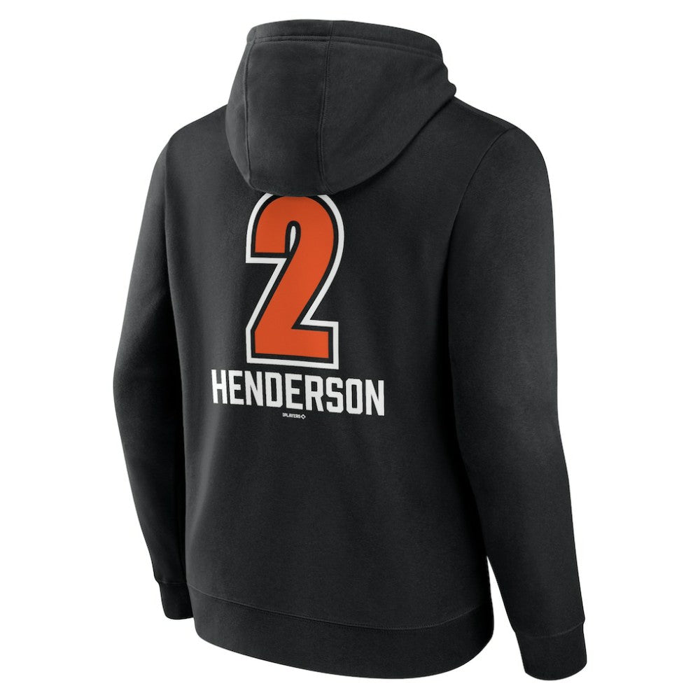 Gunnar Henderson Baltimore Orioles Fastball Player Name & Number Pullover Hoodie Black