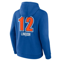 Francisco Lindor New York Mets Fastball Player Name & Number Pullover Hoodie Royal