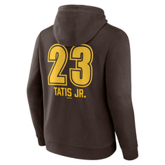 Fernando Tatis Jr. San Diego Padres Fastball Player Name & Number Pullover Hoodie Brown