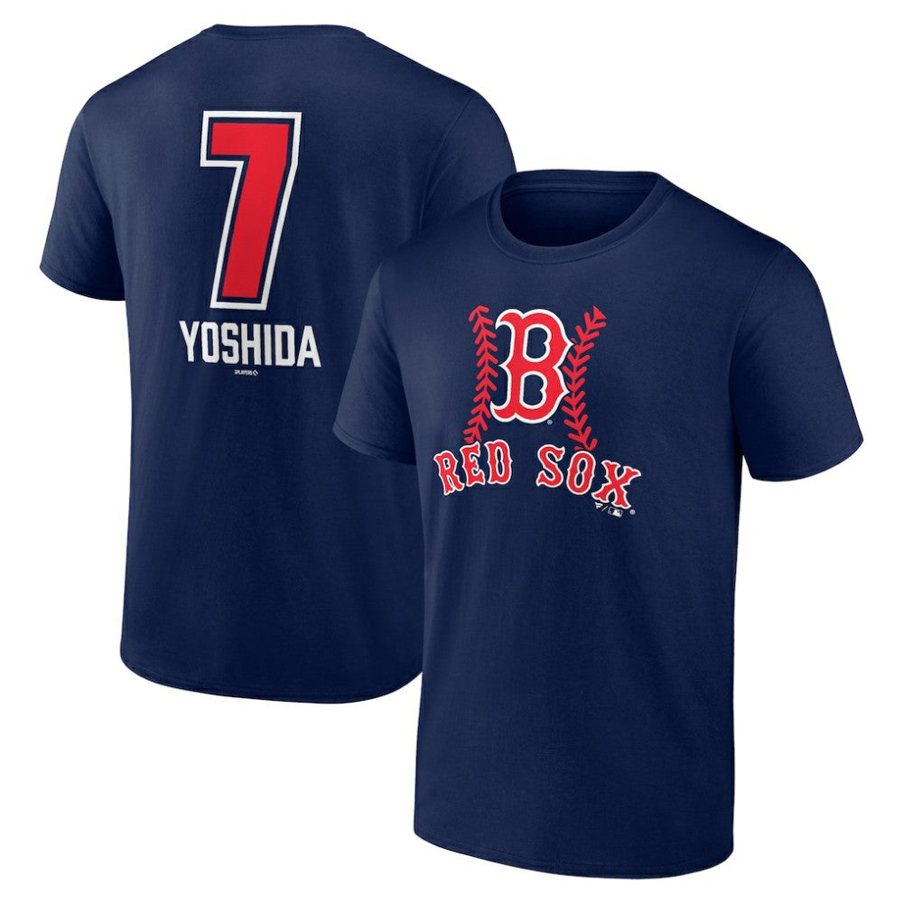 Masataka Yoshida Boston Red Sox Fastball Player Name & Number T-Shirt Navy