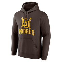 Xander Bogaerts San Diego Padres Fastball Player Name & Number Pullover Hoodie Brown