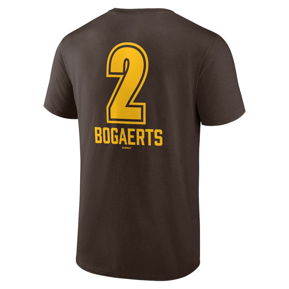 Xander Bogaerts San Diego Padres Fastball Player Name & Number T-Shirt Brown