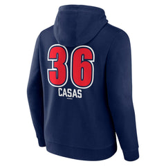 Triston Casas Boston Red Sox Fastball Player Name & Number Pullover Hoodie Navy