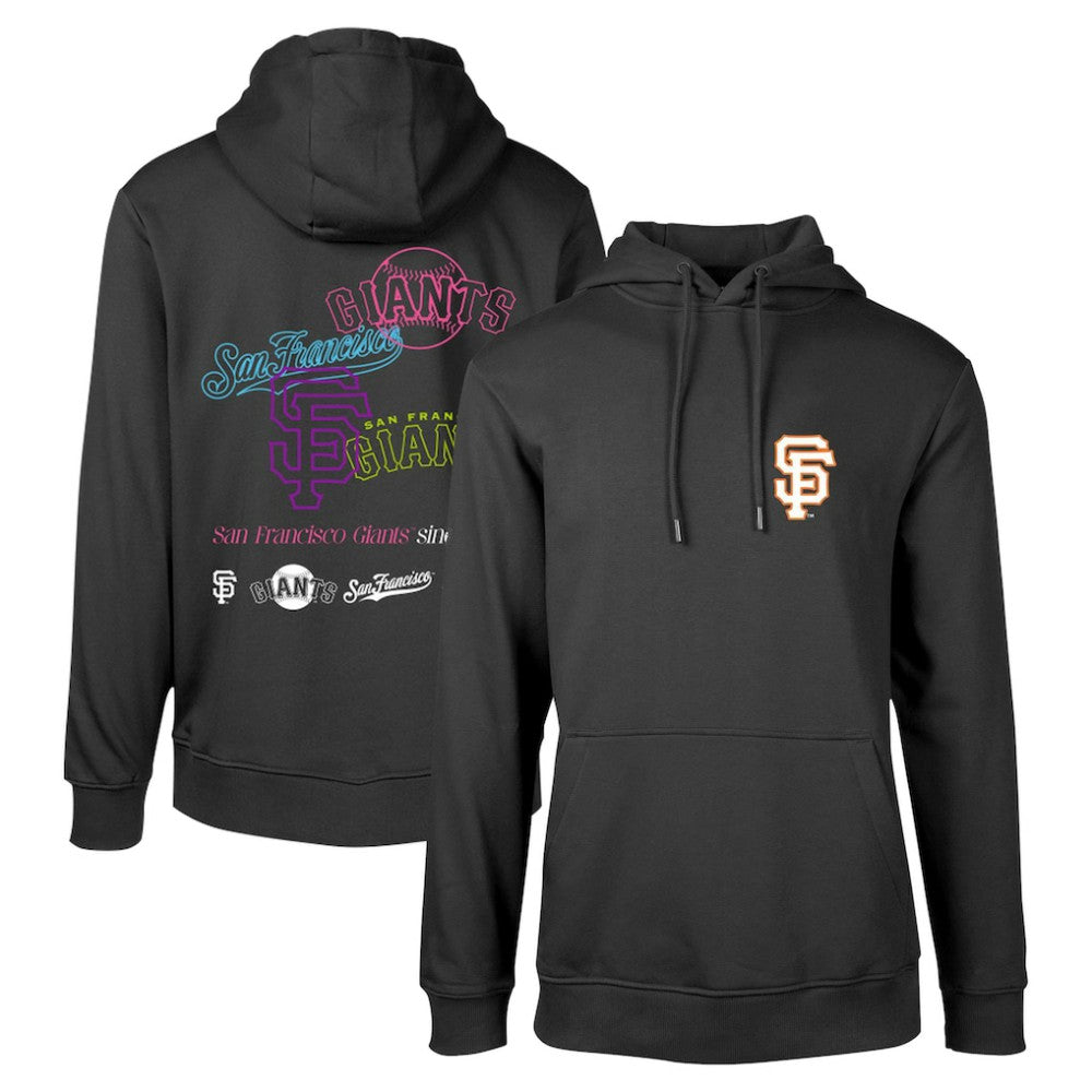 San Francisco Giants Levelwear Podium Vintage Pullover Hoodie Black