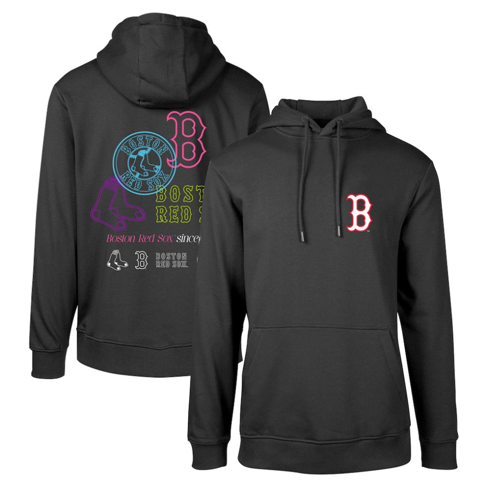 Boston Red Sox Levelwear Podium Vintage Pullover Hoodie Black