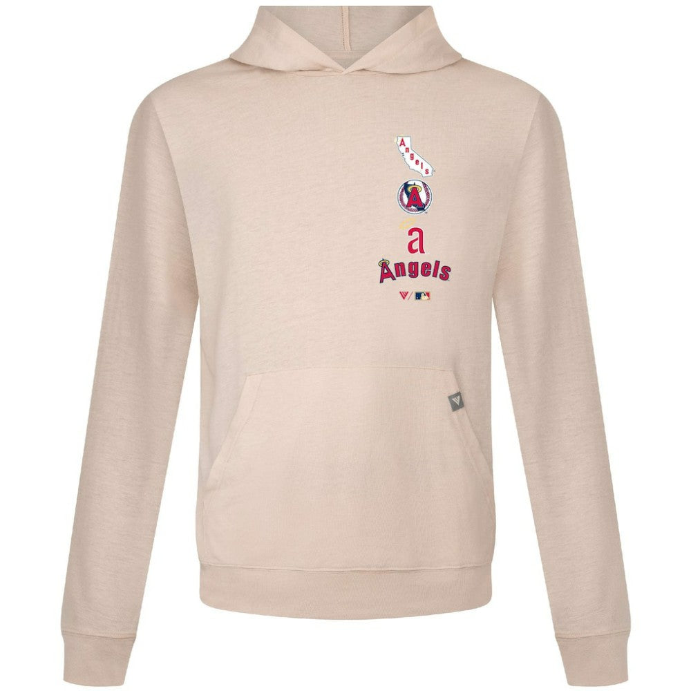 Los Angeles Angels Levelwear Base Line Pullover Hoodie Cream