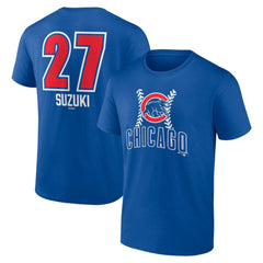 Seiya Suzuki Chicago Cubs Fastball Player Name & Number T-Shirt Royal