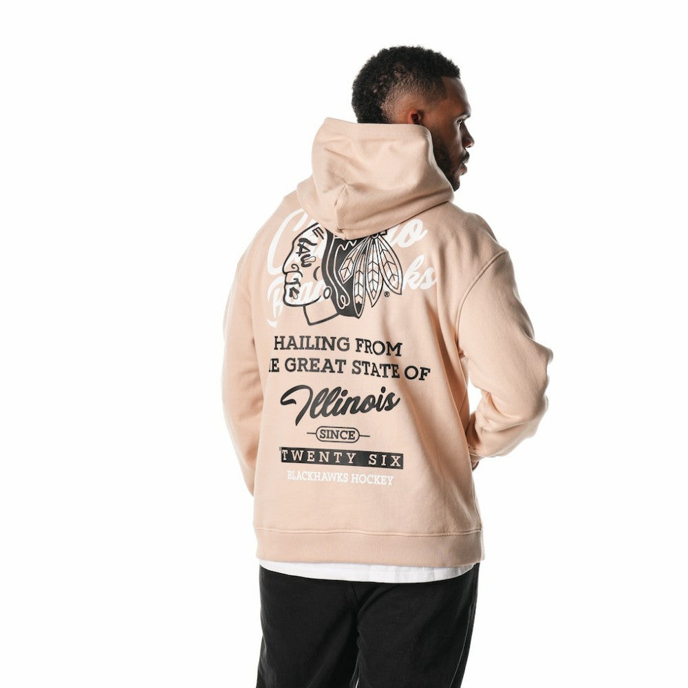 Chicago Blackhawks The Wild Collective Unisex Pullover Hoodie Cream
