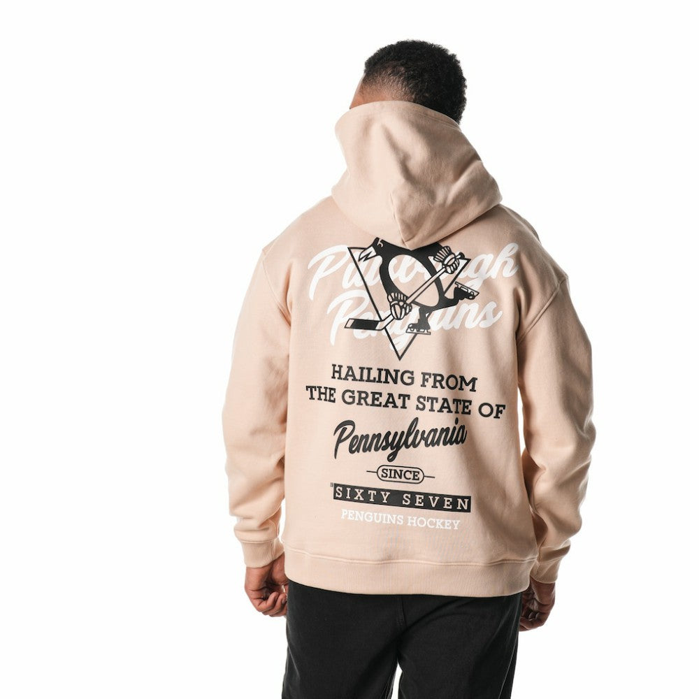 Pittsburgh Penguins The Wild Collective Unisex Pullover Hoodie Cream