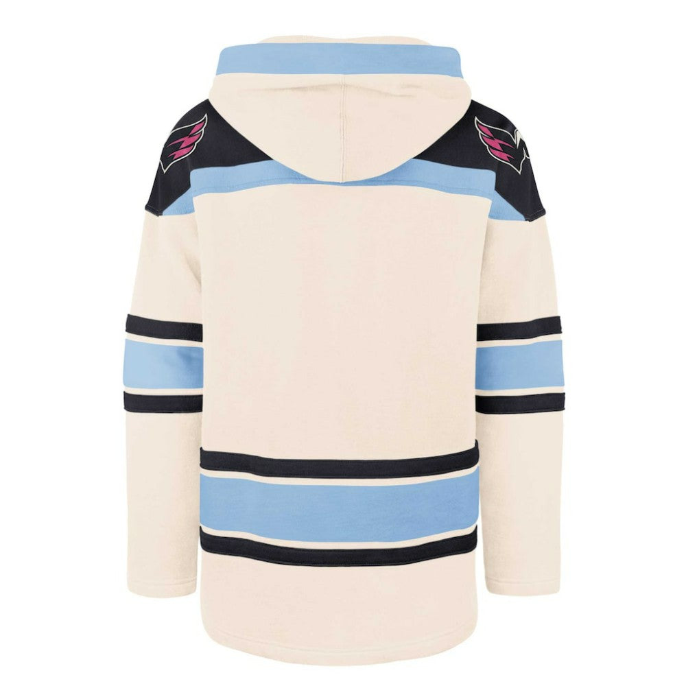 Washington Capitals '47 Cherry Blossom Lacer Pullover Hoodie Cream