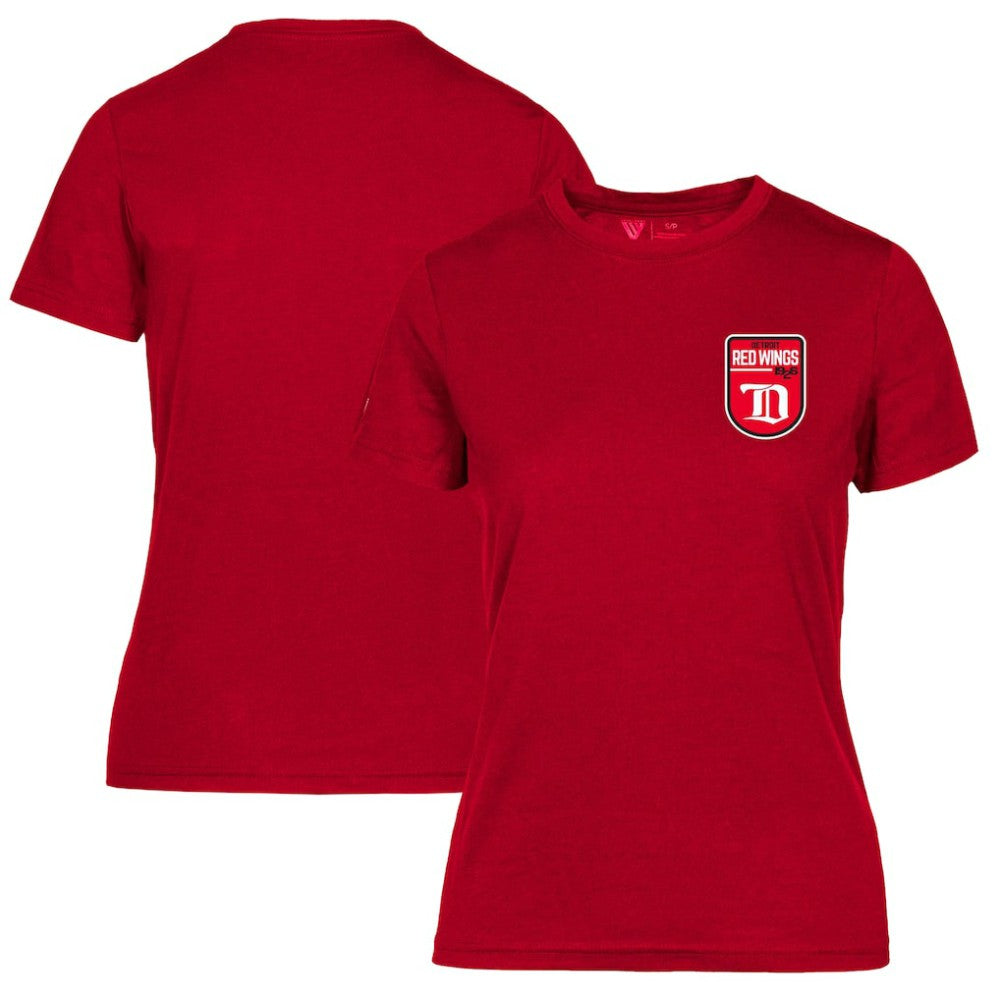 Detroit Red Wings Levelwear Women's Retro Maddox T-Shirt Red