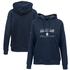 Toronto Maple Leafs Levelwear Women's Retro Adorn Spellout Pullover Hoodie Navy
